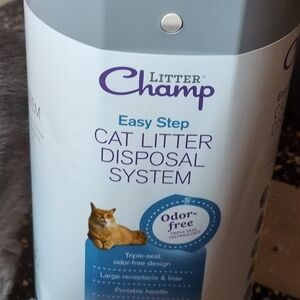 Gray Cat Litter Disposal System